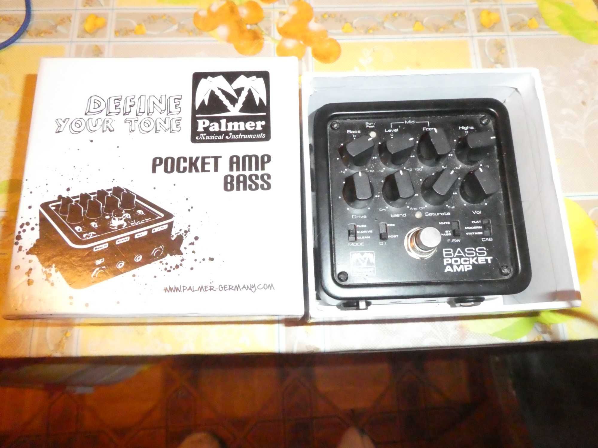 Palmer preamp , przedwzmacniacz do basu, pocket amp bass, basowy