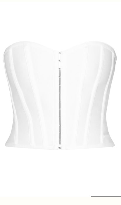 Корсет з кісточками білий корсет