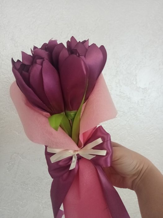 Букет тюльпанів "Аметистові пелюстки"