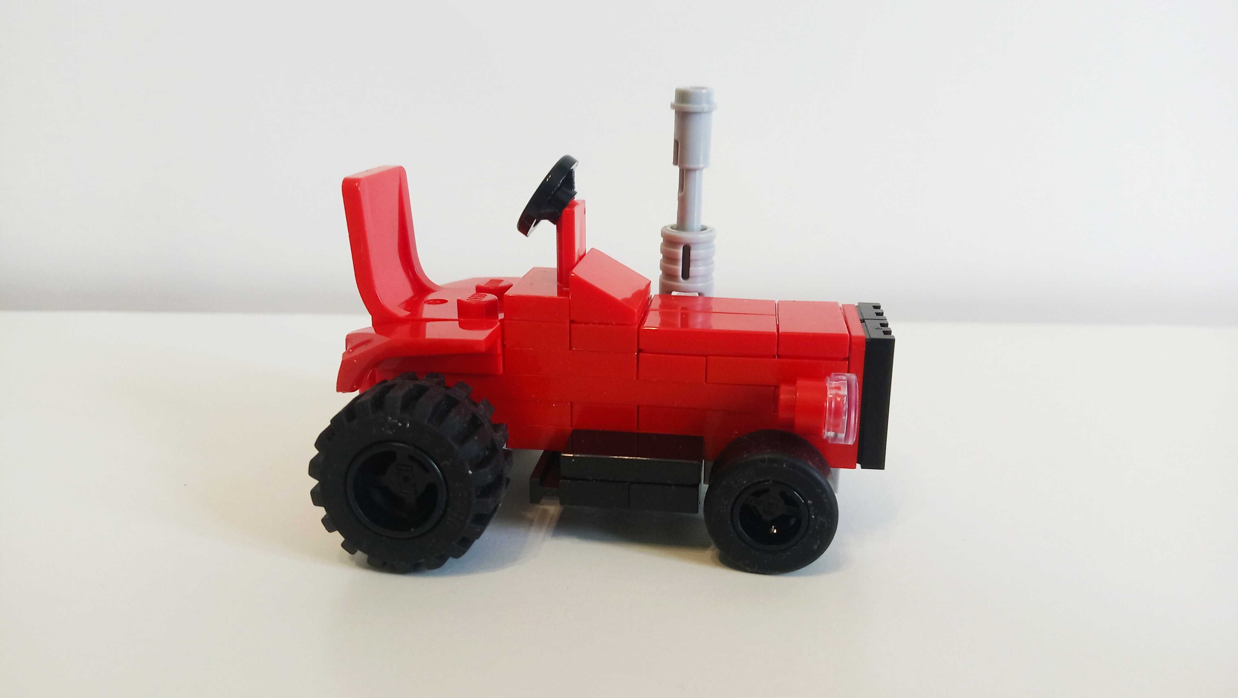Lego Moc traktor ursus c330 z przyczepą z drewnem