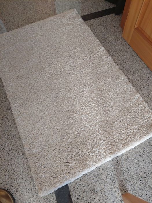 Carpete Carpet Vista creme pelo alto 160x110
