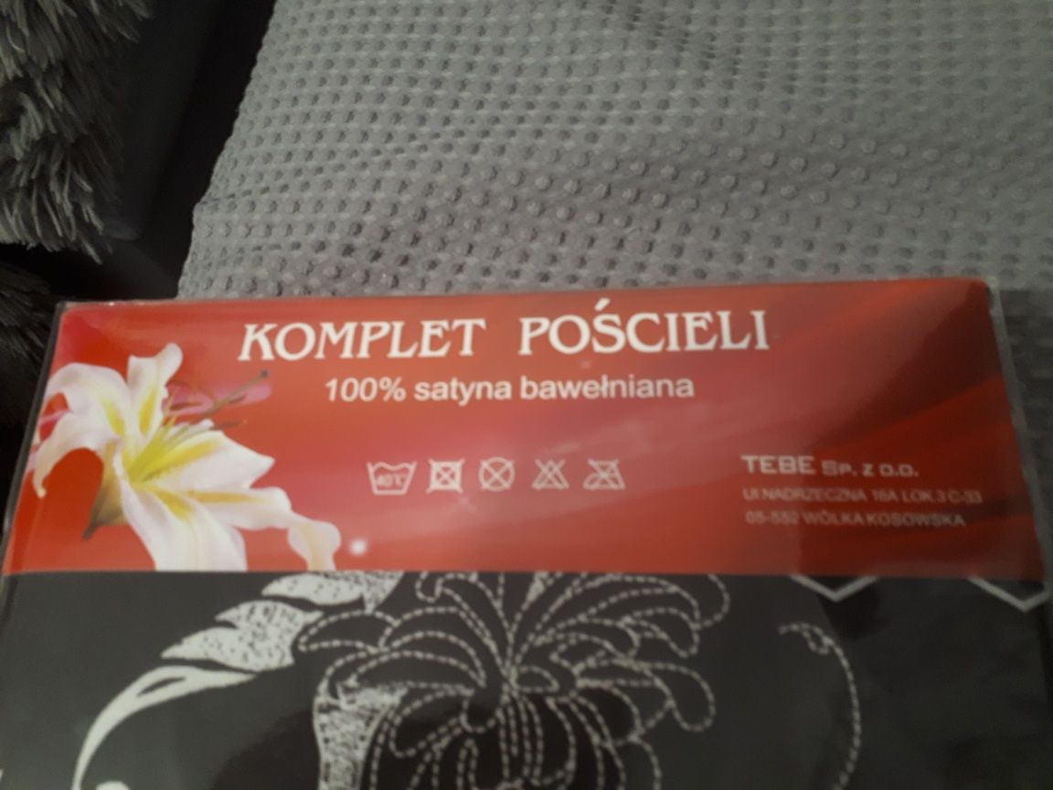 Nowy komplet pościeli 3D z satyny bawełnianej