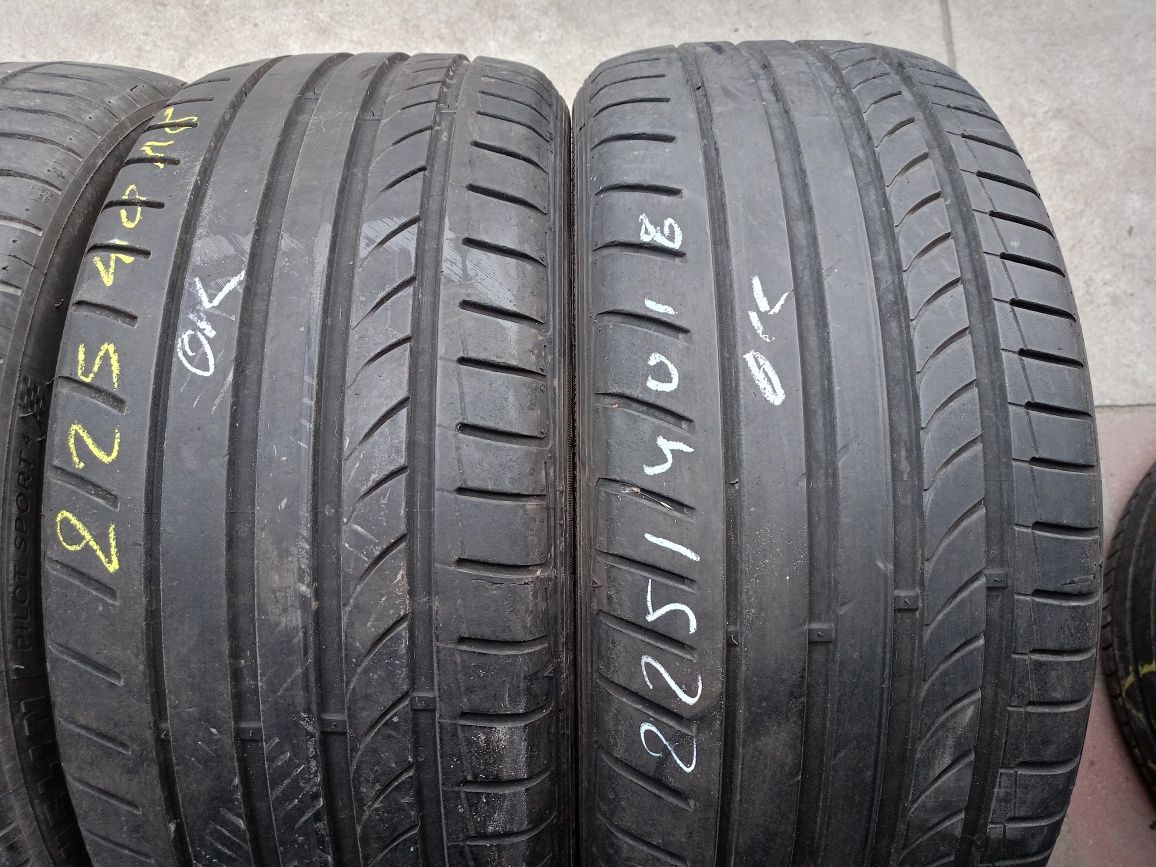 Opony letnie 225/40r18 Dunlop Michelin 6 mm