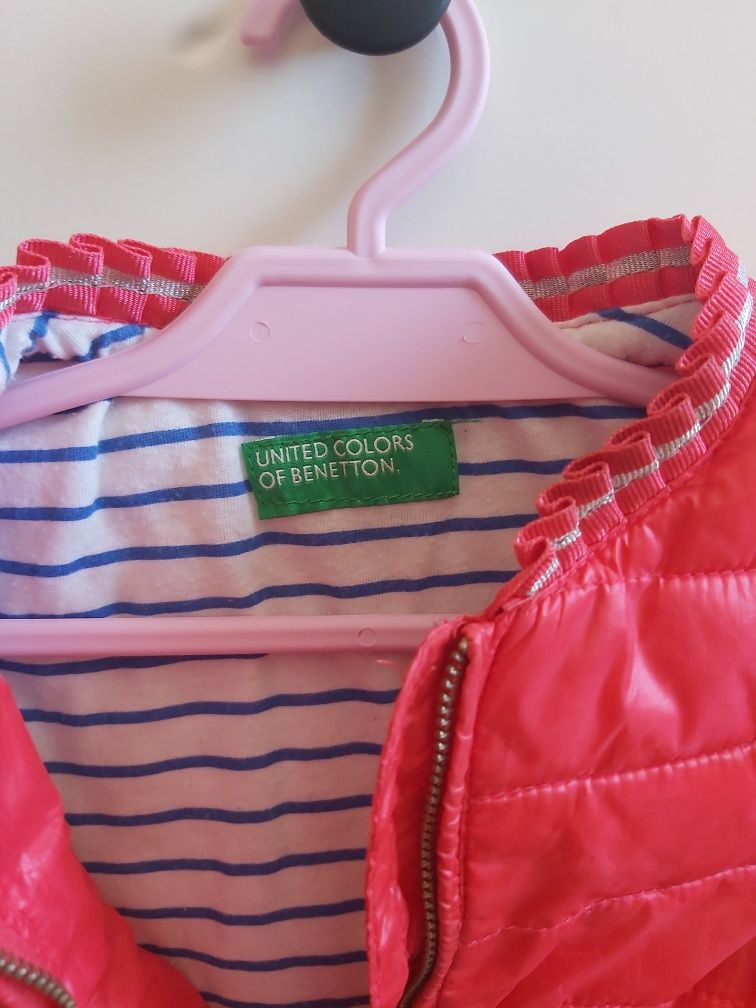 Kurtka United Colors of Benetton niemowlęca, wiosenna dla dziewczynki