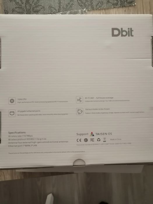Router Dbit AC 1200 4 ANTENY DUAL BAND WIFI 2.4 Ghz i 5 Ghz