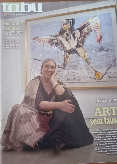 Graça Morais 2010 em capa de revista