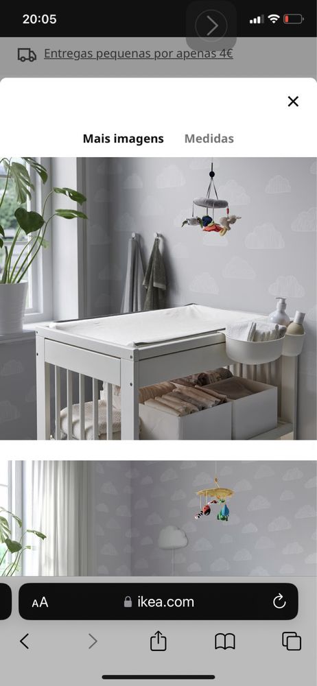 Trocador Fraldario Ikea Movel Branco
