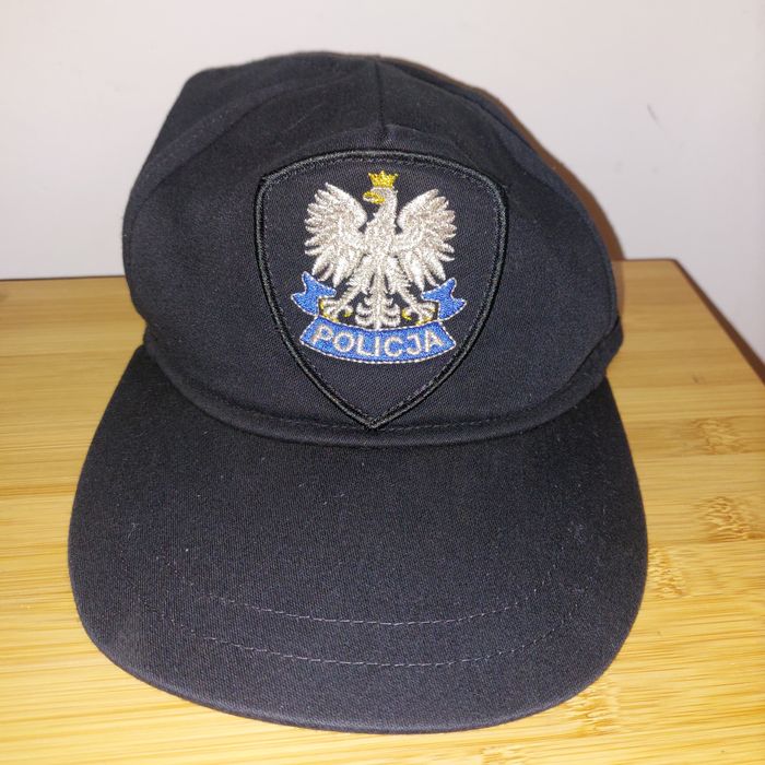 POLICJA czapka ćwiczebna czarna moro XXL 58-61