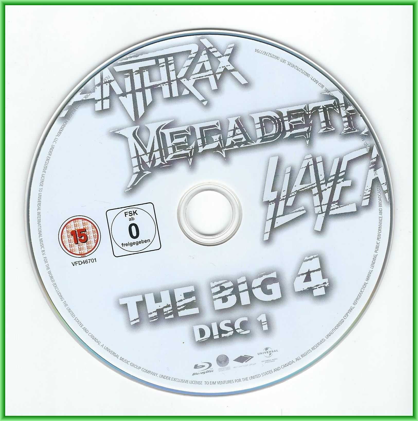 2 BR Metallica, Slayer, Megadeth, Anthrax - The Big 4 Live From Sofia