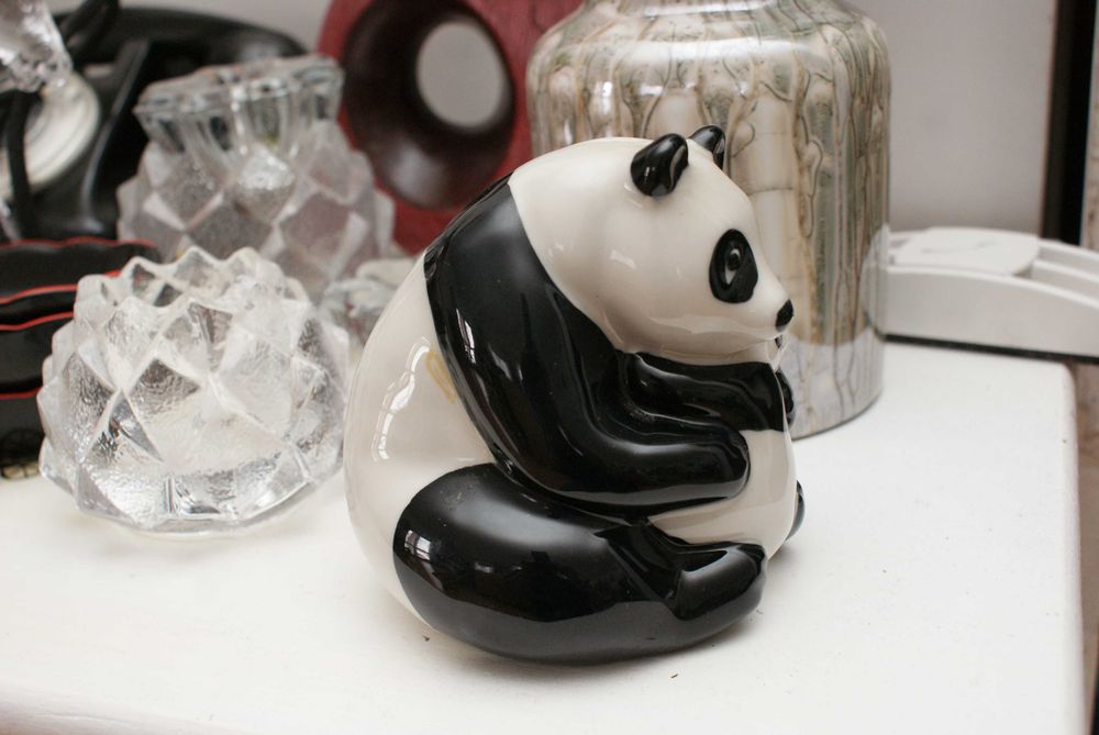 Wade England skarbonka Miś Panda Pandy 11cm porcelana