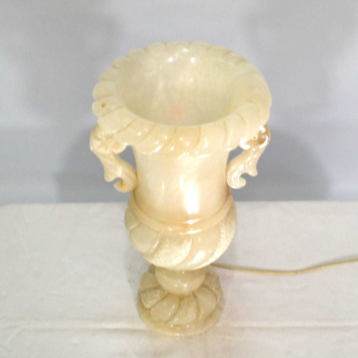 Lampa 43 cm Alabaster Stylowa Amfora/Meble Stylowe Grodzisk Mazowiecki