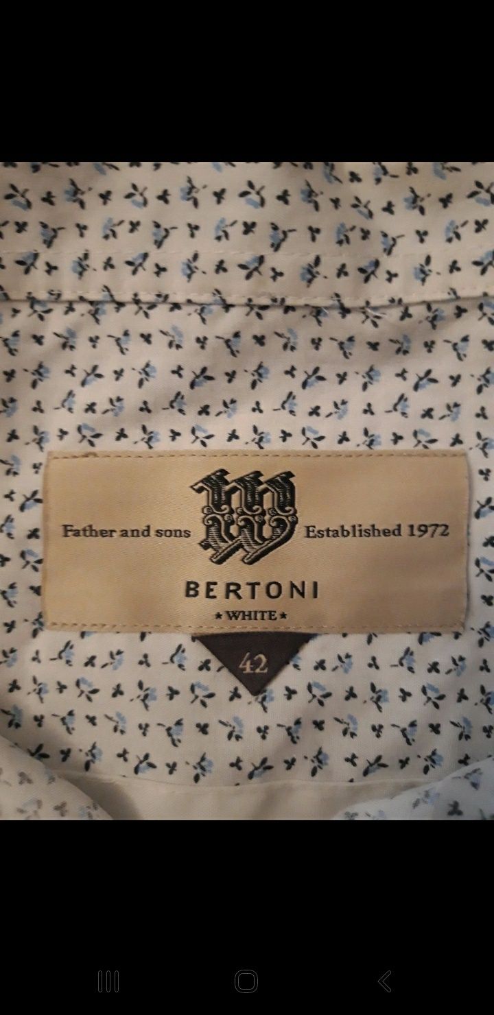 Koszula Bertoni,rozmiar S,męska