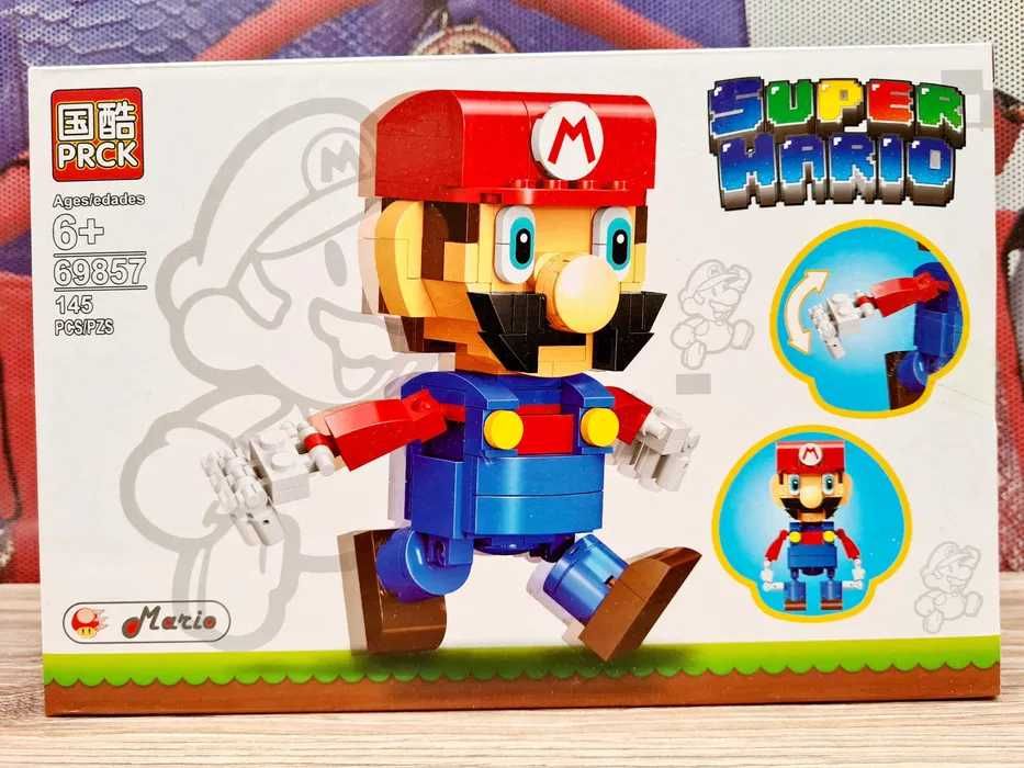 Zestaw klocków klocki plastikowe Mario 146 el nowy