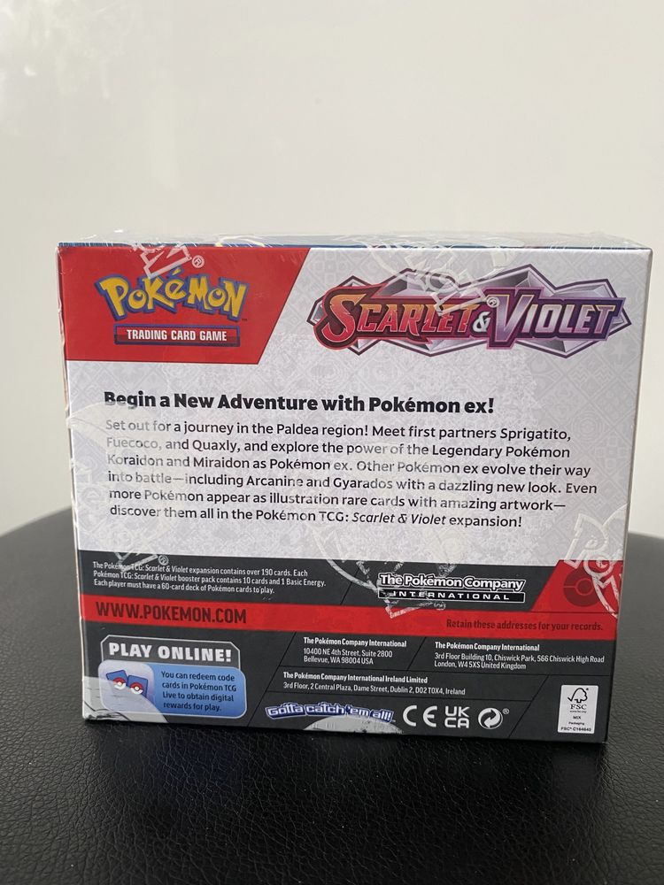 Pokemon TCG: Scarlet & Violet – Booster Box i( 36 boosterow ),oryginał
