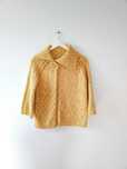 Żółty wełniany moherowy sweter Laura Ashley Vintage y2k