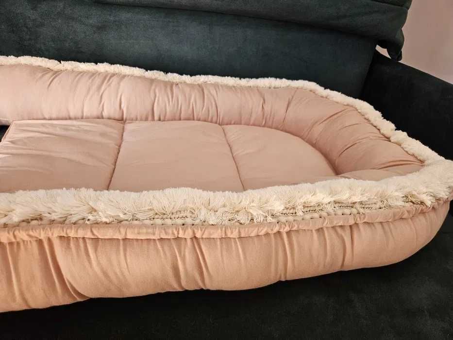 Kokon niemowlęcy Boho Koell brudny róż