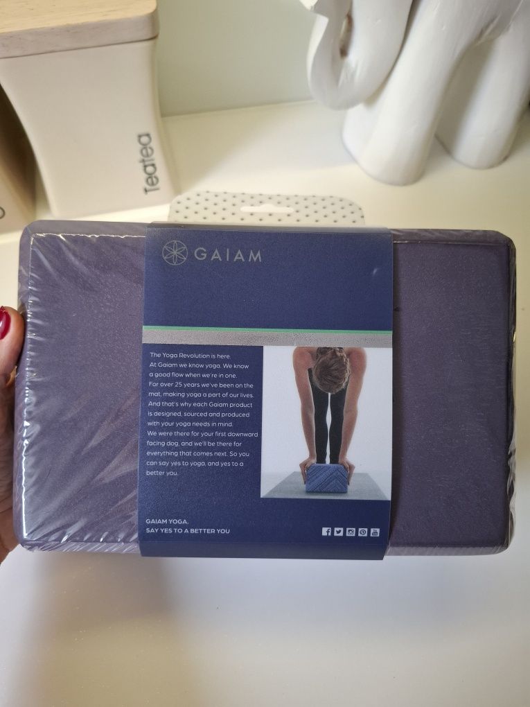 Klocek blok kostka do jogi Gaiam trening