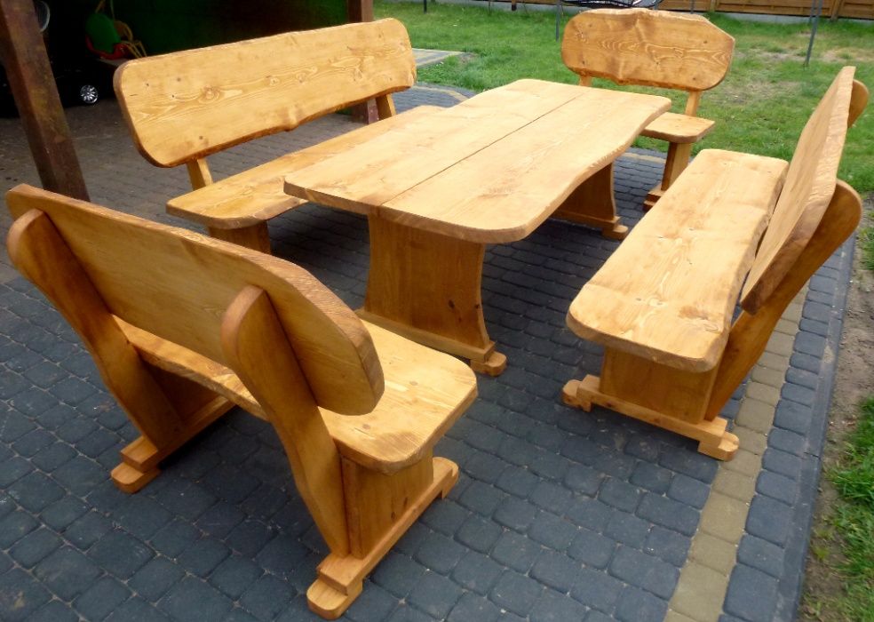 Meble ogrodowe drewniane huśtawka dostawa cały kraj wysyłka za granice