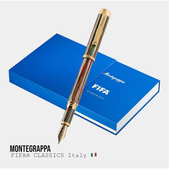 Пір’яна Ручка Montegrappa FIFA Italy | Ліміт 100 шт | 14K золоте перо