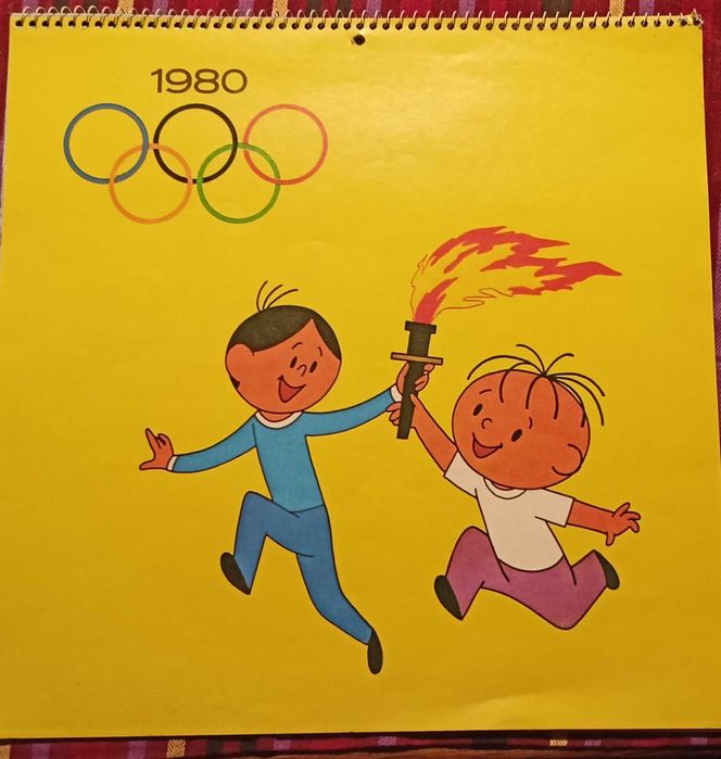 Kalendarz Bolek i Lolek 1980 Olimpiada