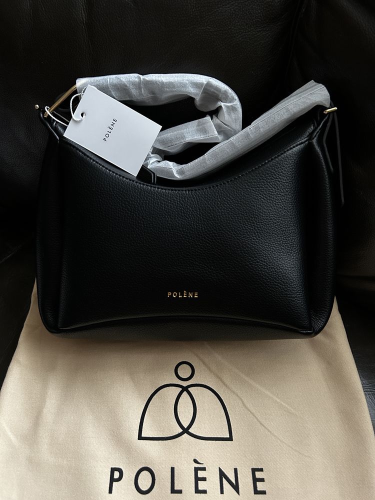 Polene Umi bag black шкіра