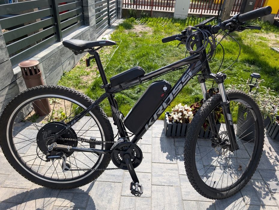 Rower elektryczny MTB Kross Hexagon 6.0 czarny, koła 27.5 cala