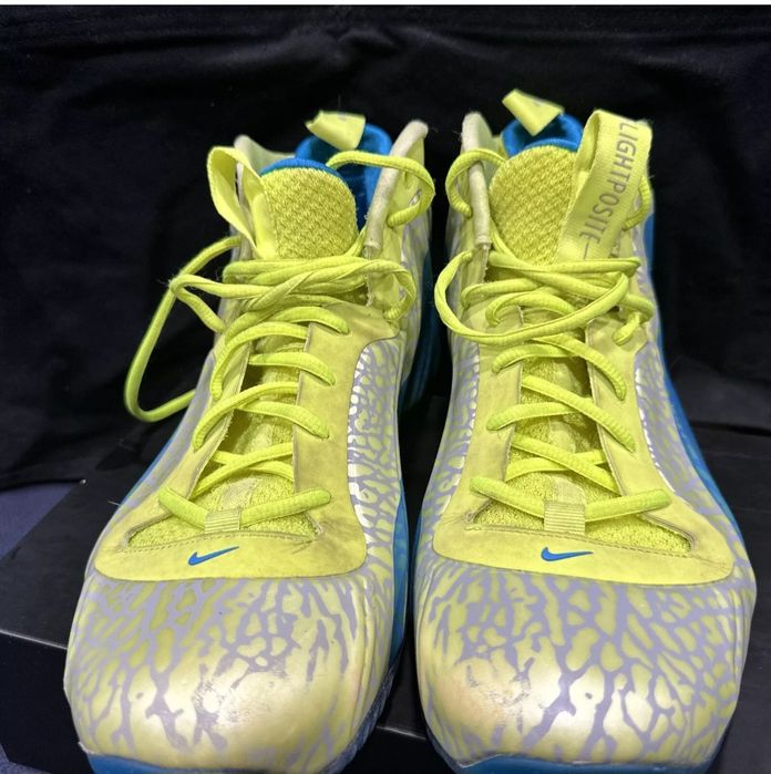 Nike Air Flightposite Exposed Volt Blue Foam One Penny. Jordan.