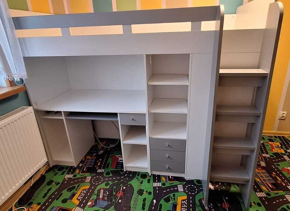 Łóżko piętrowe antresola dla dzieci z biurkiem ZAREZERWOWANE!
