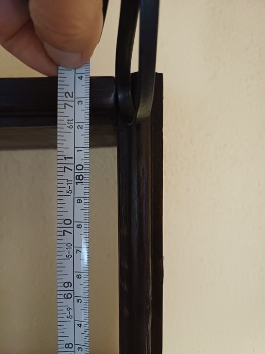 Movel prateleira de madeira castanha