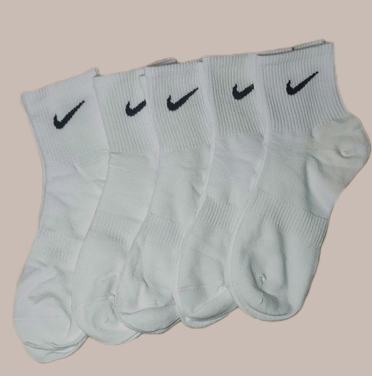 Skarpety Nike białe 5 par rozmiary 36-44