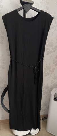 Czarna długa sukienka Megi, rozmiar L/XL
