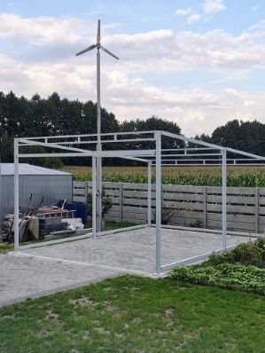 Konstrukcja stalowa garażu 5mb x 6mb