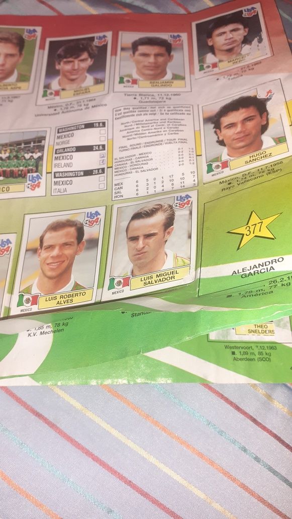 Caderneta USA 1994 Panini futebol mundial