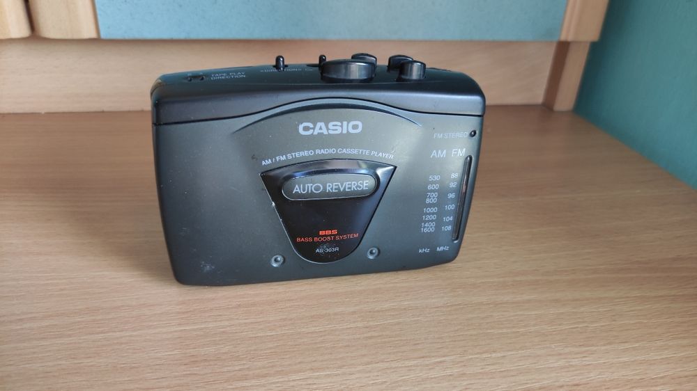 Walkman Casio AS-303R Made in JAPAN kasety z radiem FM