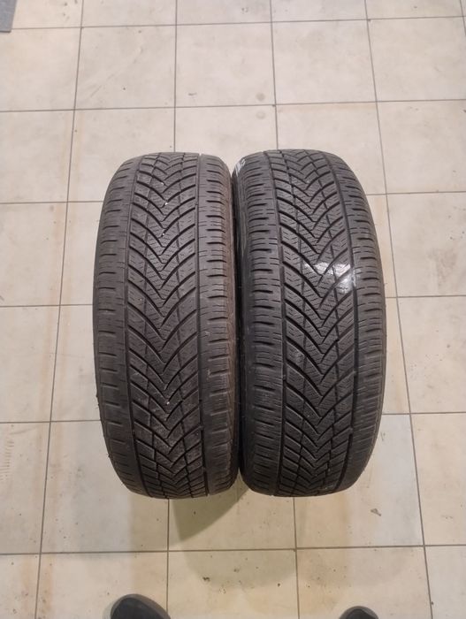 2 opony wielosezonowe Tracmax 195/65/15 para zima lato  6mm 21r