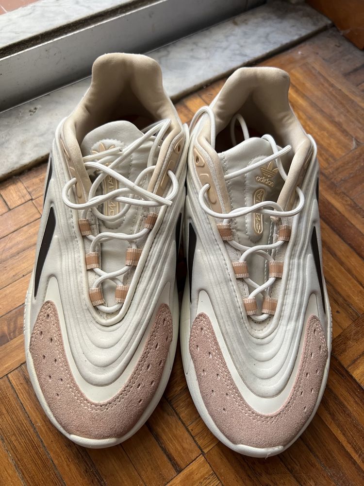 Adidas Ozelia Branco e Rosa