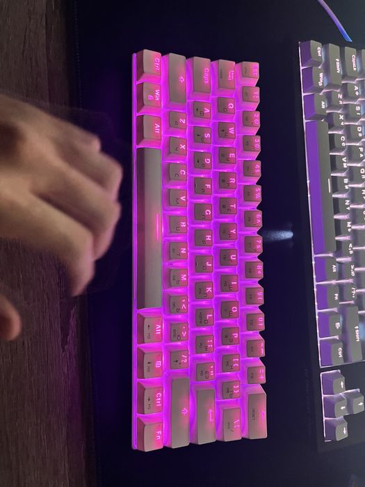 Клавіатура motospeed ck62 (60%), механічна, бездротова, біла