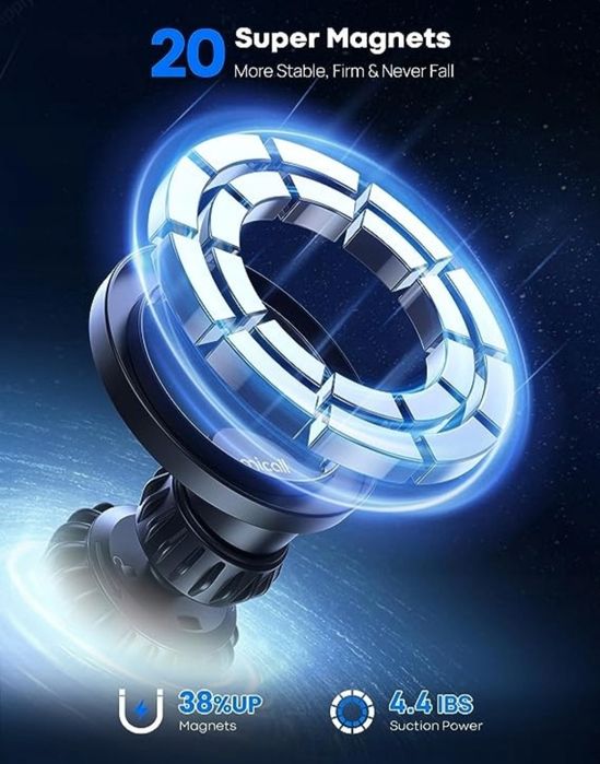 Uchwyt na kratkę nawiewu Lamicall czarny