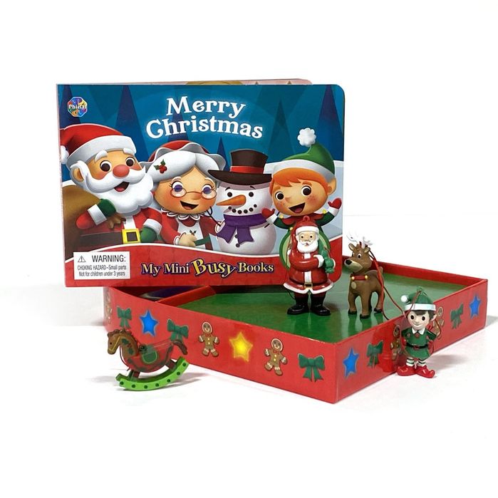 Merry Christmas My Mini Busy Books książka z figurkami na prezent