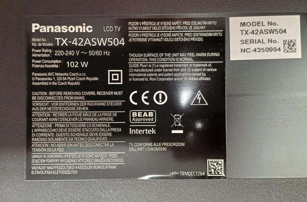 Telewizor Smart Tv Panasonic 42" Gwarancja Youtube