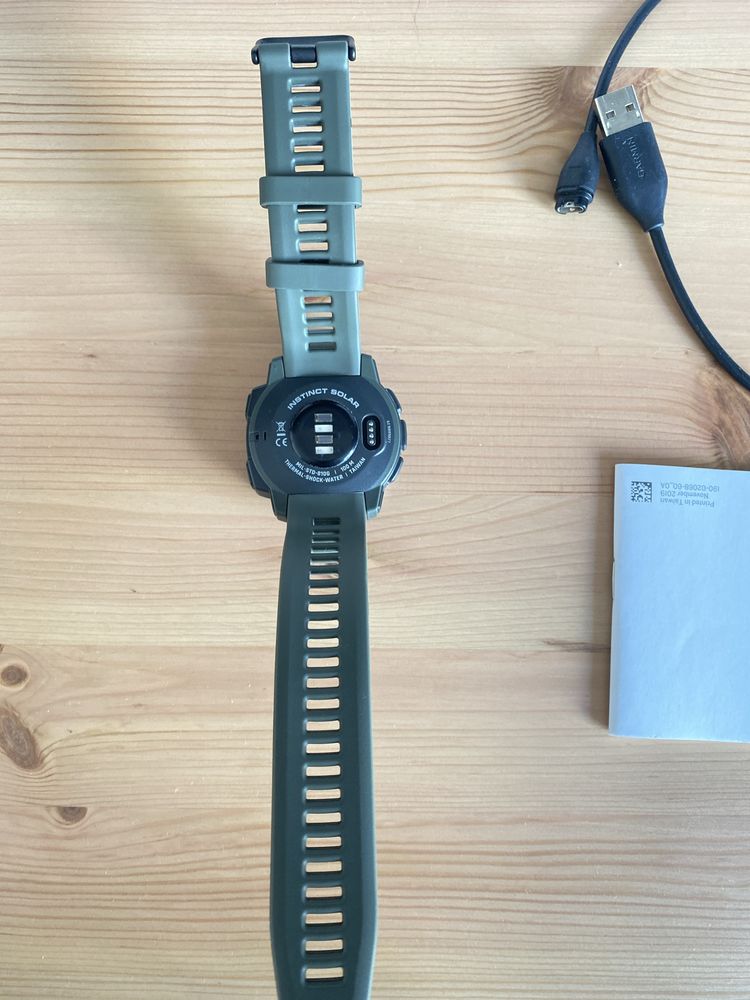 Zegarek sportowy Garmin Instinct Solar Edition Lichen Camo,