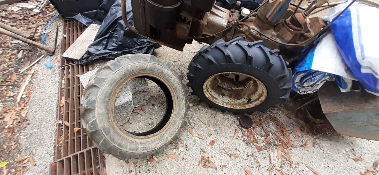 Pneu agrícola motocultivador 4.00 10 usado