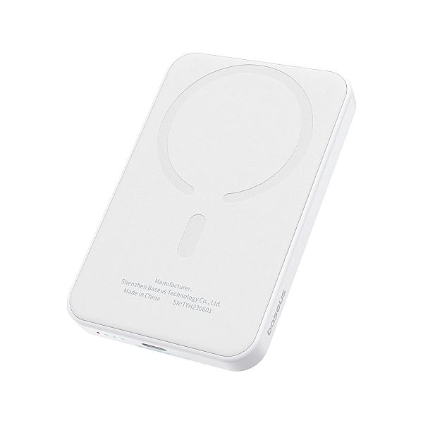 Mini powerbank Baseus 5000mAh 20W + kabel USB-C (20V/3A) - biały