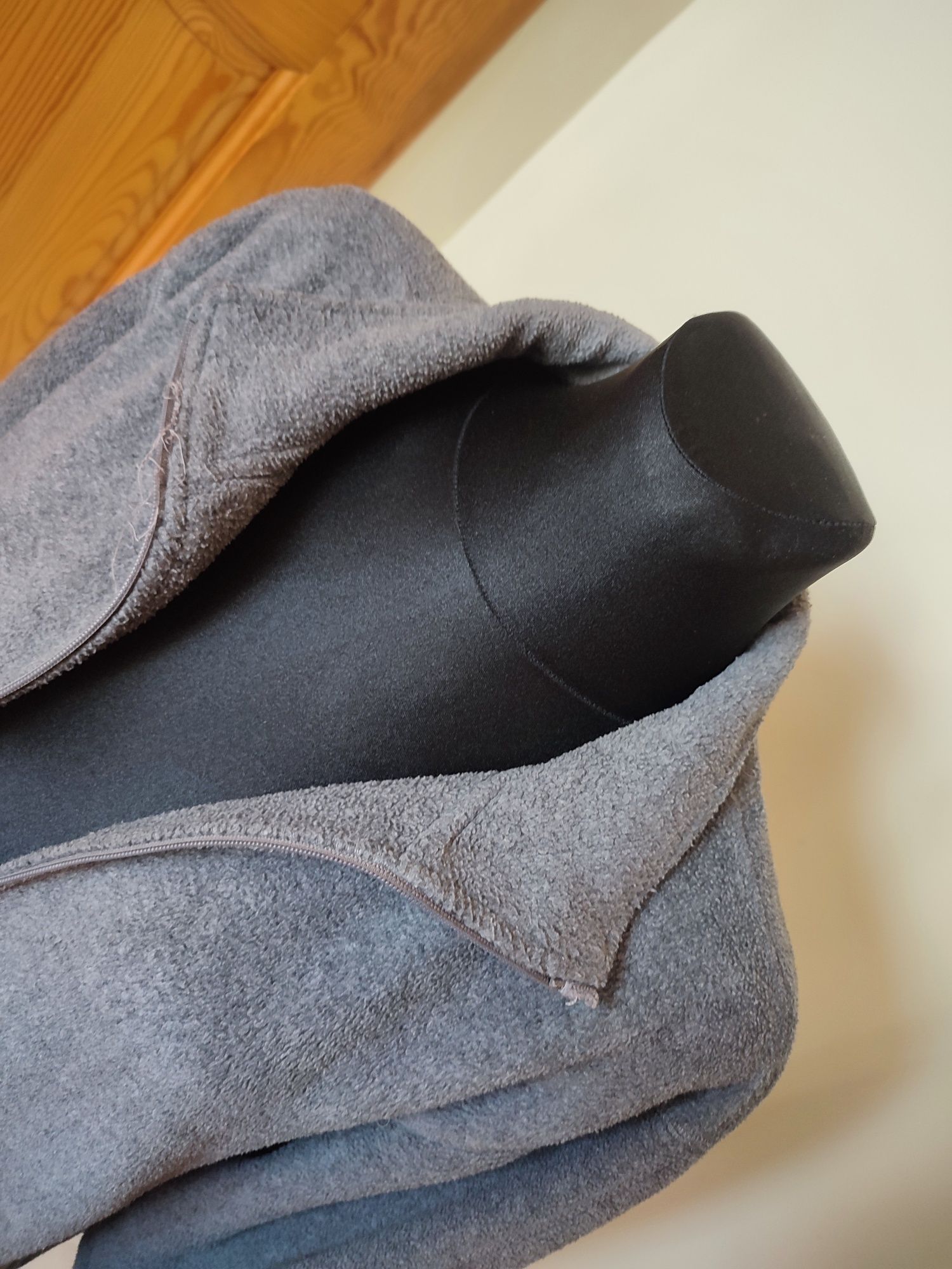 Męski Polar bluza szara na długi rękaw L Grey Connection