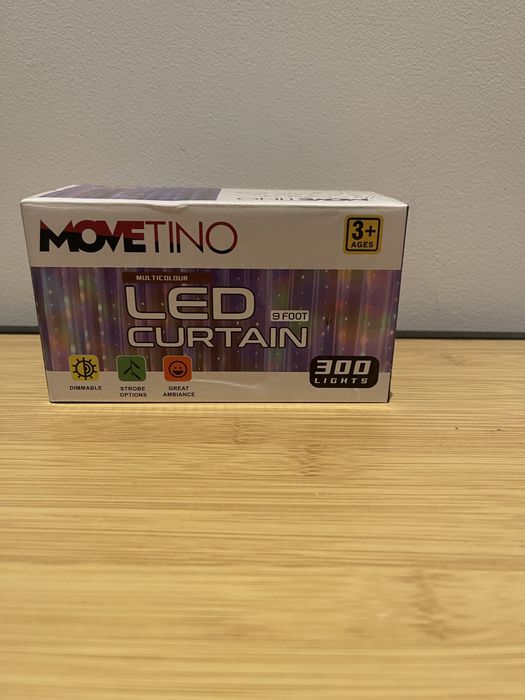 Kurtyna świetlna 300led lampki choinkowe girlanda  + pilot