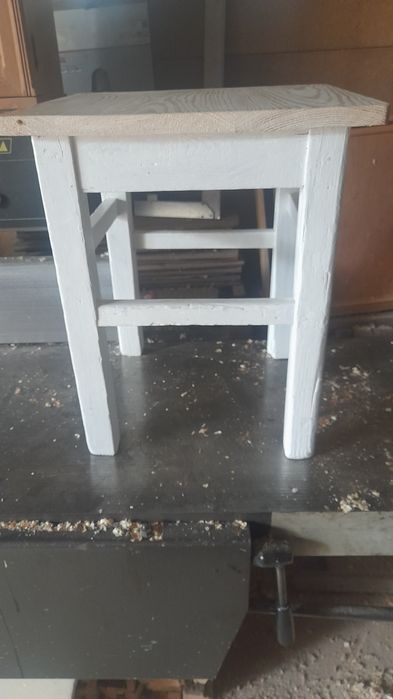 Stolik Vintage Prl Stołek LOFT