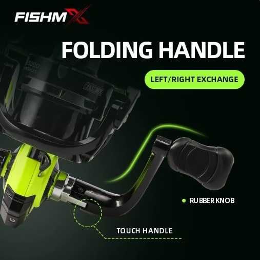 Рыболовная катушка Fishmx MX5000, цельнометаллическая спиннинговая