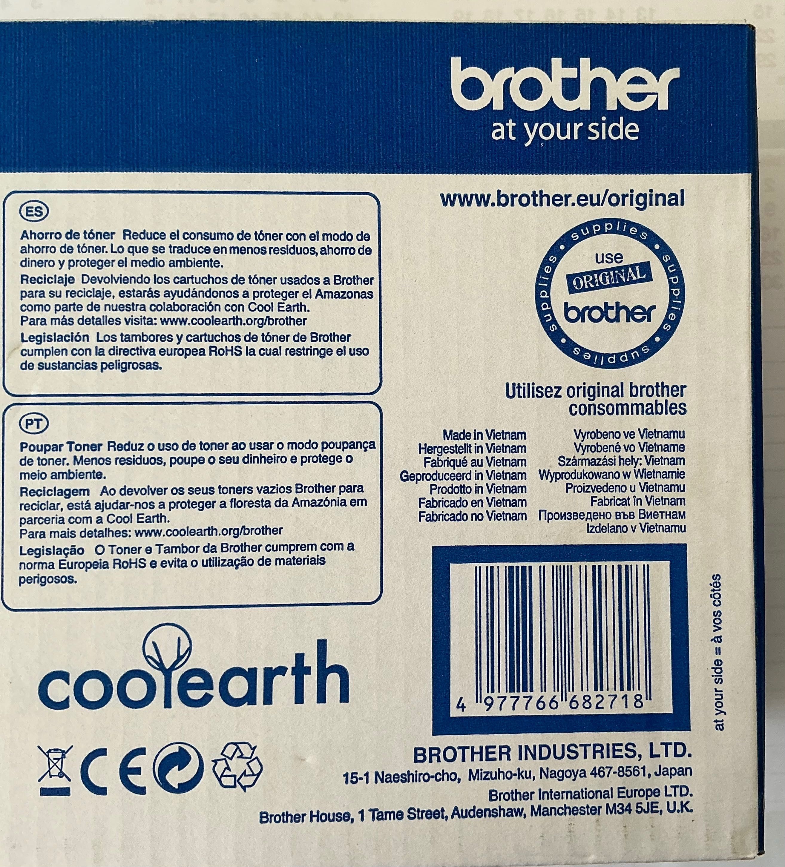 Toner BROTHER TN-2010 ORIGINAL Preto – Novo, Lacrado, Validade: 2029