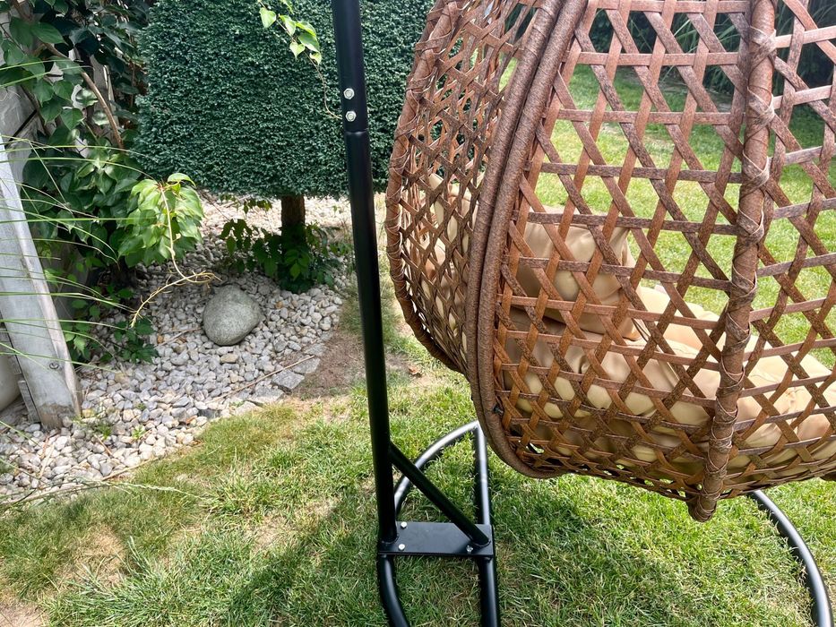 EDI bujak kosz kokon technorattan 3 kolory fotel wiszący na taras (GD)