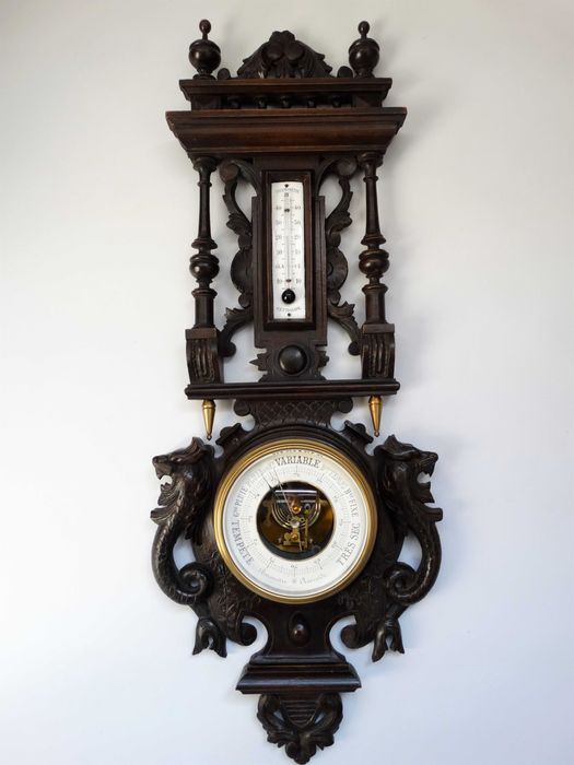*74см*Барометр PHNB(Pertuis, Hulot & Naudet Barometer) із термометром.